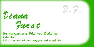 diana furst business card